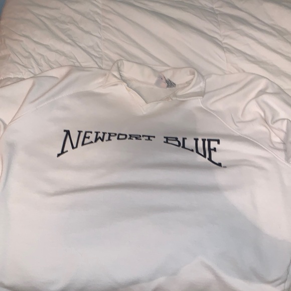 White Newport Blue Sweatshirt - Picture 1 of 2